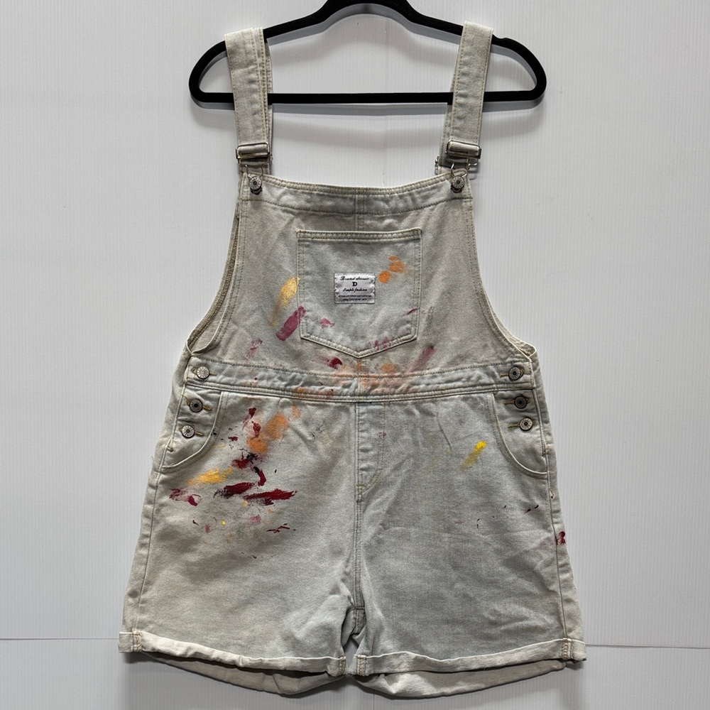 MISSLOOK Women’s Overalls with Colorful Splatter